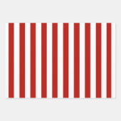 赤と白ストライプ ラッピングペーパーシート (正面2)