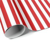 赤と白ストライプ ラッピングペーパー (ロールコーナー)