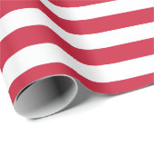 赤と白ストライプ ラッピングペーパー (ロールコーナー)