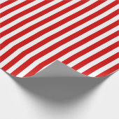 赤と白ストライプ ラッピングペーパー (角)