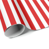 赤と白ストライプ ラッピングペーパー (ロールコーナー)
