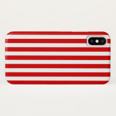 赤と白ストライプ Case-Mate iPhoneケース (裏面(横))
