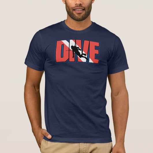 赤と白ストライプ Tシャツ (正面)