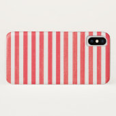 赤と白ストライプApple iPhone Xケース Case-Mate iPhoneケース (裏面(横))