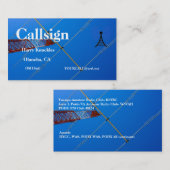 赤と白タワーのビームアンテナ 名刺 (正面/裏面)