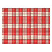 赤と白タータンチェック テーブルクロス (正面(横))