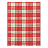 赤と白タータンチェック テーブルクロス (正面)