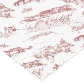 赤と白チャタヌーガToile ショートテーブルランナー (コーナー)