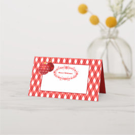 赤と白テーマ プレイスカード