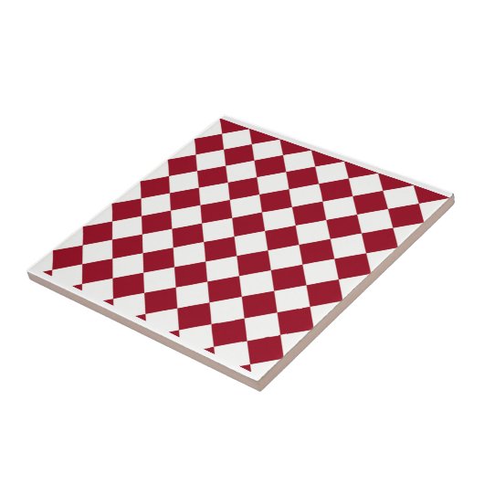 赤と白デザイン タイル (側面)