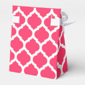 赤と白トレリスの感謝してい型ギフト箱 フェイバーボックス (裏面サイド)