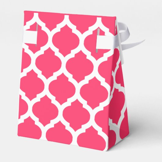 赤と白トレリスの感謝してい型ギフト箱 フェイバーボックス (裏面サイド)