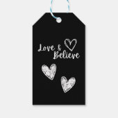 赤と白ハートシンプル ギフトタグ (裏面)