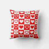 赤と白ハート クッション (裏面)