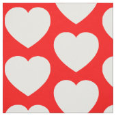 赤と白ハート ファブリック (見本)