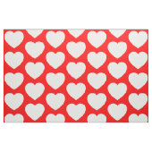 赤と白ハート ファブリック (ファットクウォーター)