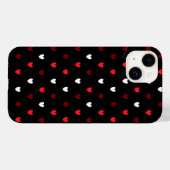 赤と白ハート Case-Mate iPhoneケース (裏面 (横))