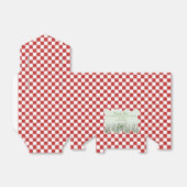 赤と白バッタ子供の誕生日ありがとう フェイバーボックス (折り畳みなし)