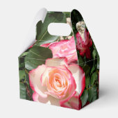 赤と白バラフローラパーティーケーキお願いボックス フェイバーボックス (裏面サイド)