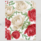 赤と白バラフローラ (正面/裏面)