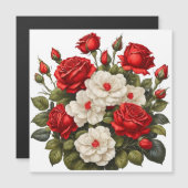 赤と白バラ (正面/裏面)