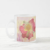 赤と白バラ フロストグラスマグカップ (左)