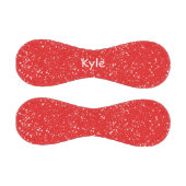 赤と白パーソナライズされた球 野球ボール (パネル)