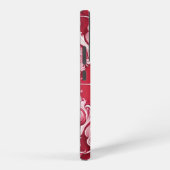 赤と白ビクトリアンデザイン SAMSUNG GALAXYケース (右側面)