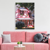 赤と白ビクトリアンー – マーサのブドウ園 キャンバスプリント (インサイチュ (リビング))