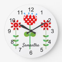 赤と白フォークの花