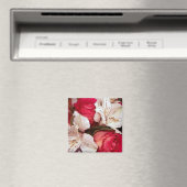 赤と白フローラ マグネット (インサイチュ (食洗機))