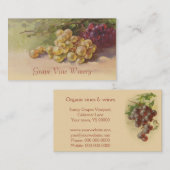 赤と白ブドウのフルーツの販売 名刺 (正面/裏面)