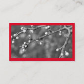 赤と白ミニマル 名刺 (裏面)