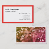 赤と白ミニマル 名刺 (正面/裏面)