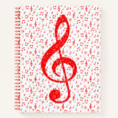 赤と白ミュージカル ノートブック (正面)