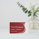 赤と白モダンプロフェッショナル 名刺 (スタンド正面)