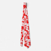 赤と白モダン抽象芸術 ネクタイ (裏面)