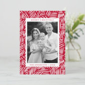 赤と白モダン破線 シーズンカード (スタンド正面)