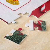 赤と白モダンChristmas Bingo jigsawパズル ジグソーパズル (側面)