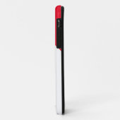 赤と白モノグラムのイニシャル Case-Mate iPhoneケース (裏面/左)