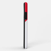 赤と白モノグラムのイニシャル Case-Mate iPhoneケース (裏面/右)