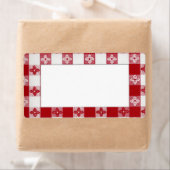 赤と白レトロラベル ラベル (インサイチュ)