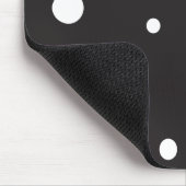 赤と白レトロ円マウスパッド マウスパッド (コーナー)