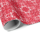 赤と白ヴィンテージ包装紙 ラッピングペーパー (ロールコーナー)
