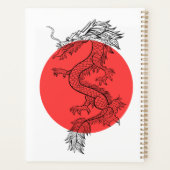 赤と白中国の龍 プランナー手帳 (裏面)