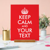 赤と白保CalmとYour Text アクリルサイン (ウェディング)