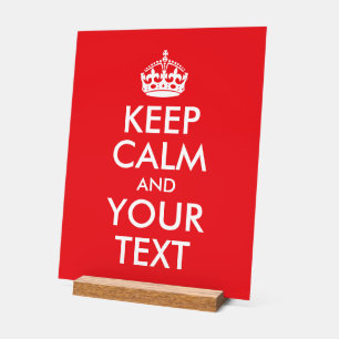 赤と白保CalmとYour Text アクリルサイン