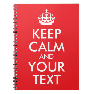 赤と白保CalmとYour Text ノートブック