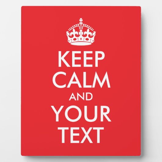 赤と白保CalmとYour Text フォトプラーク (正面)