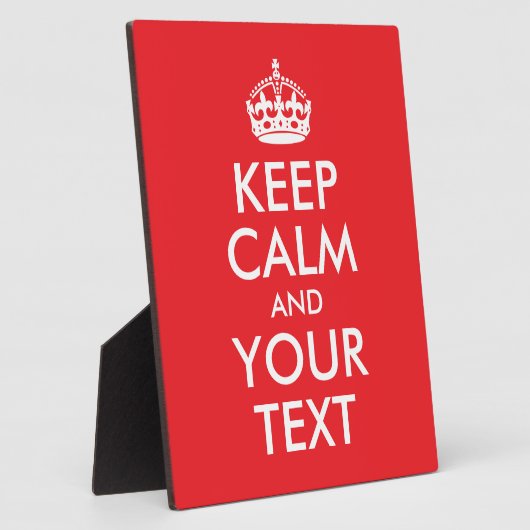 赤と白保CalmとYour Text フォトプラーク (側面)